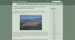 Desktop Screenshot of forestpolicyresearch.com