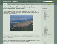 Tablet Screenshot of forestpolicyresearch.com